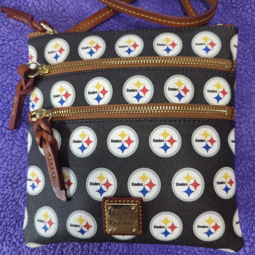 Pittsburgh Steelers Dooney & Bourke Triple Zip Crossbody